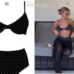 Black Polka Dot Bikini